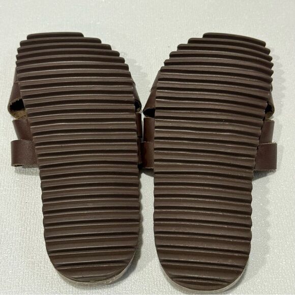 Bearpaw Women's Leather Slip on Slide Sandals Size 8 New - Picture 6 of 9